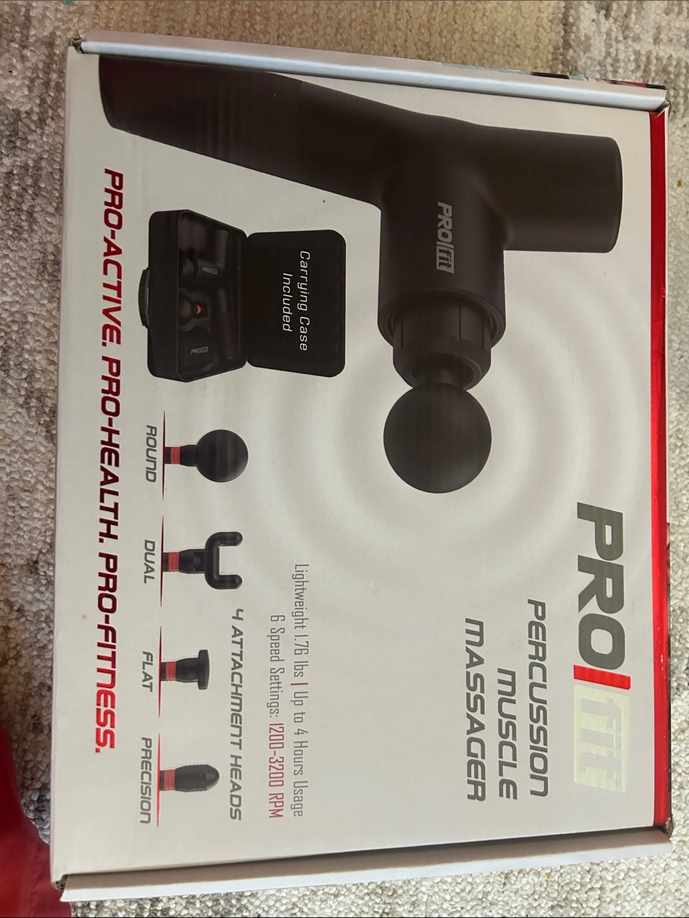PROLITE Black Percussion Muscle Massager